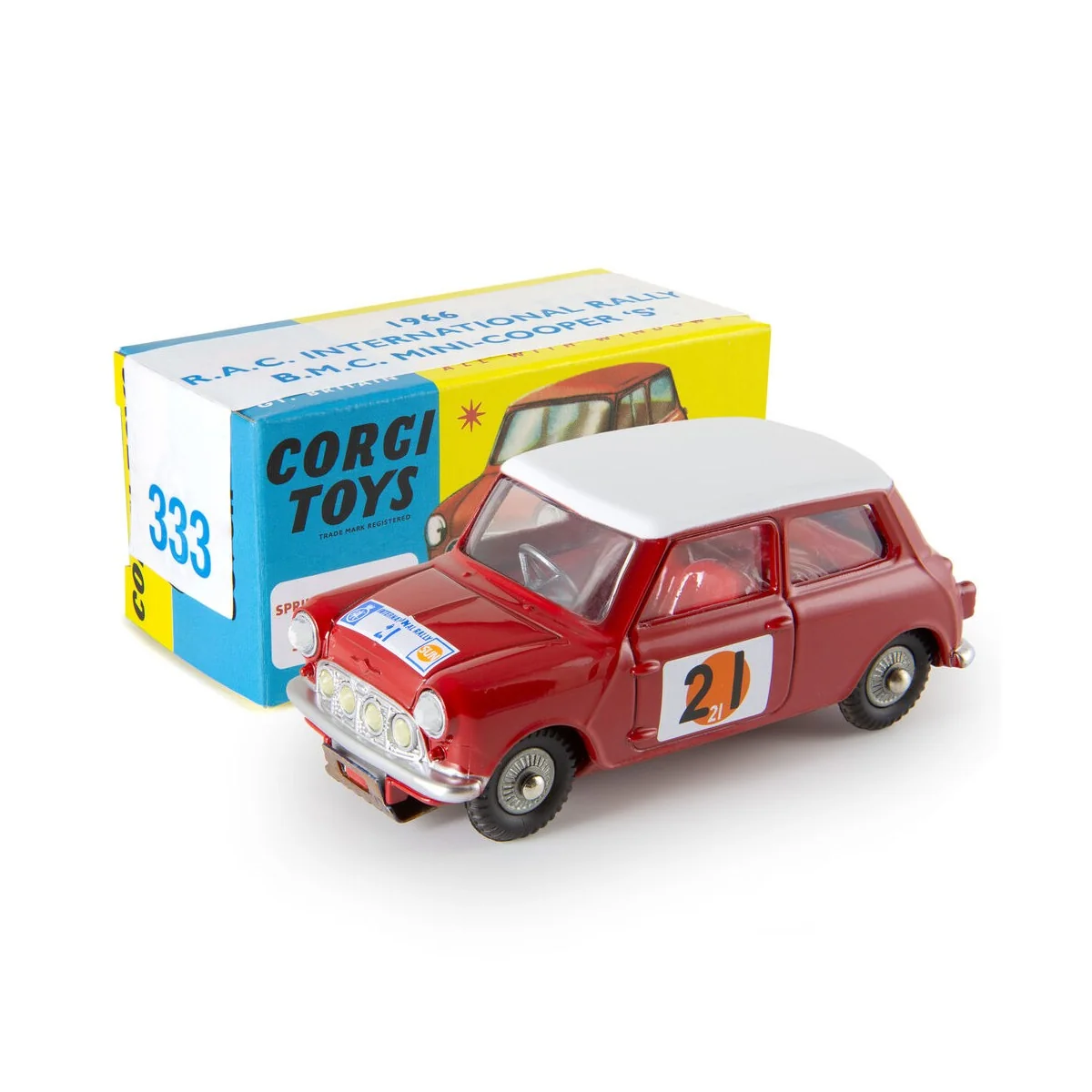 333 RAC International Rally BMC Mini Cooper ‘S’ - Corgi CD54321047