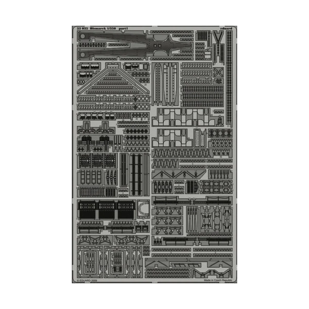 Bismarck für Revell Bausatz, 1/350 - Eduard Accessories 53035 Bismarck für Revell Bausatz, 1/350 - Eduard Accessories 53035