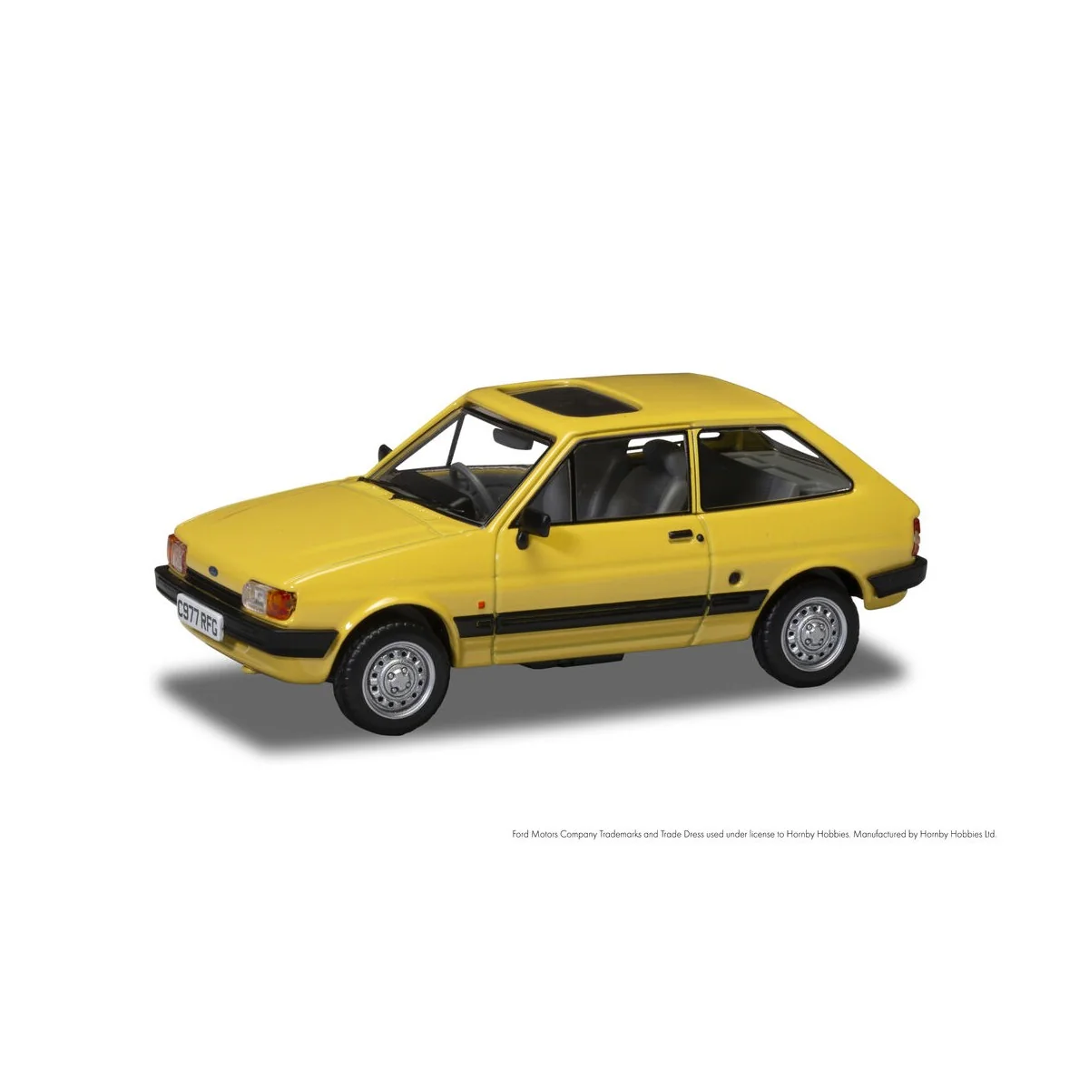Ford Fiesta Mk2 1.1L. Citrine Yellow, 1/43 - Corgi VA14404