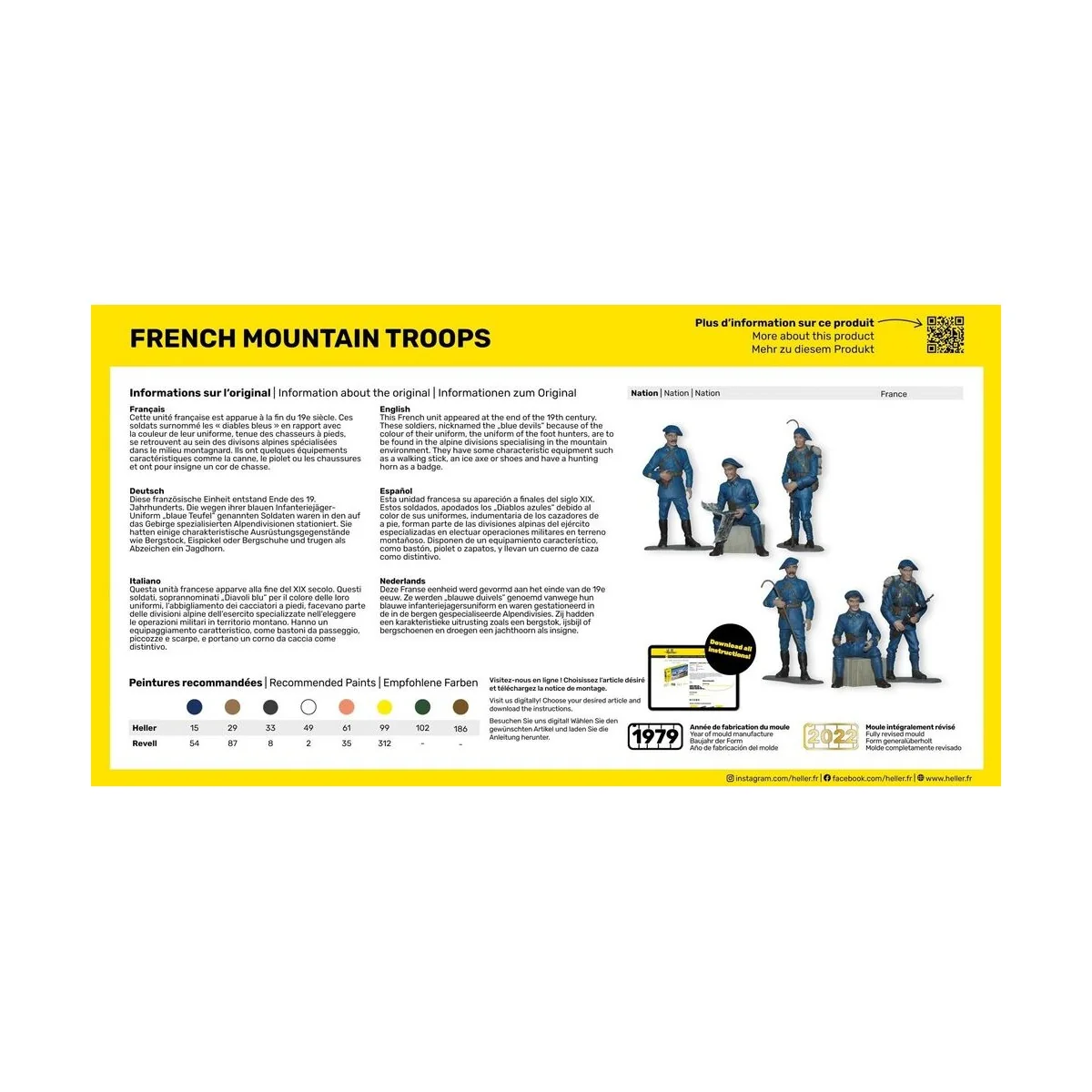 STARTER KIT French Mountain Troops - Heller 57223