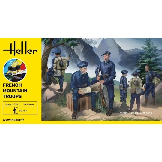STARTER KIT French Mountain Troops - Heller 57223