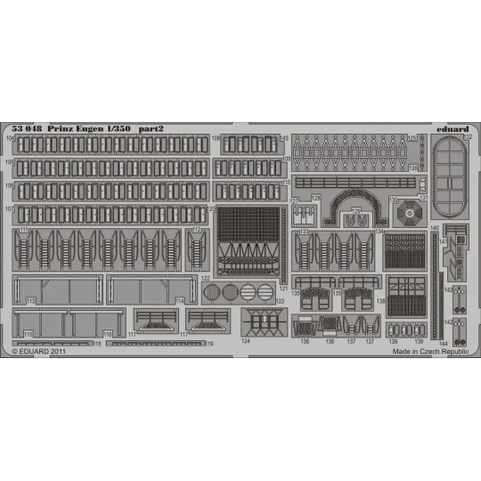 Prinz Eugen for Trumpeter, 1/350 - Eduard Accessories 53048 Prinz Eugen for Trumpeter, 1/350 - Eduard Accessories 53048