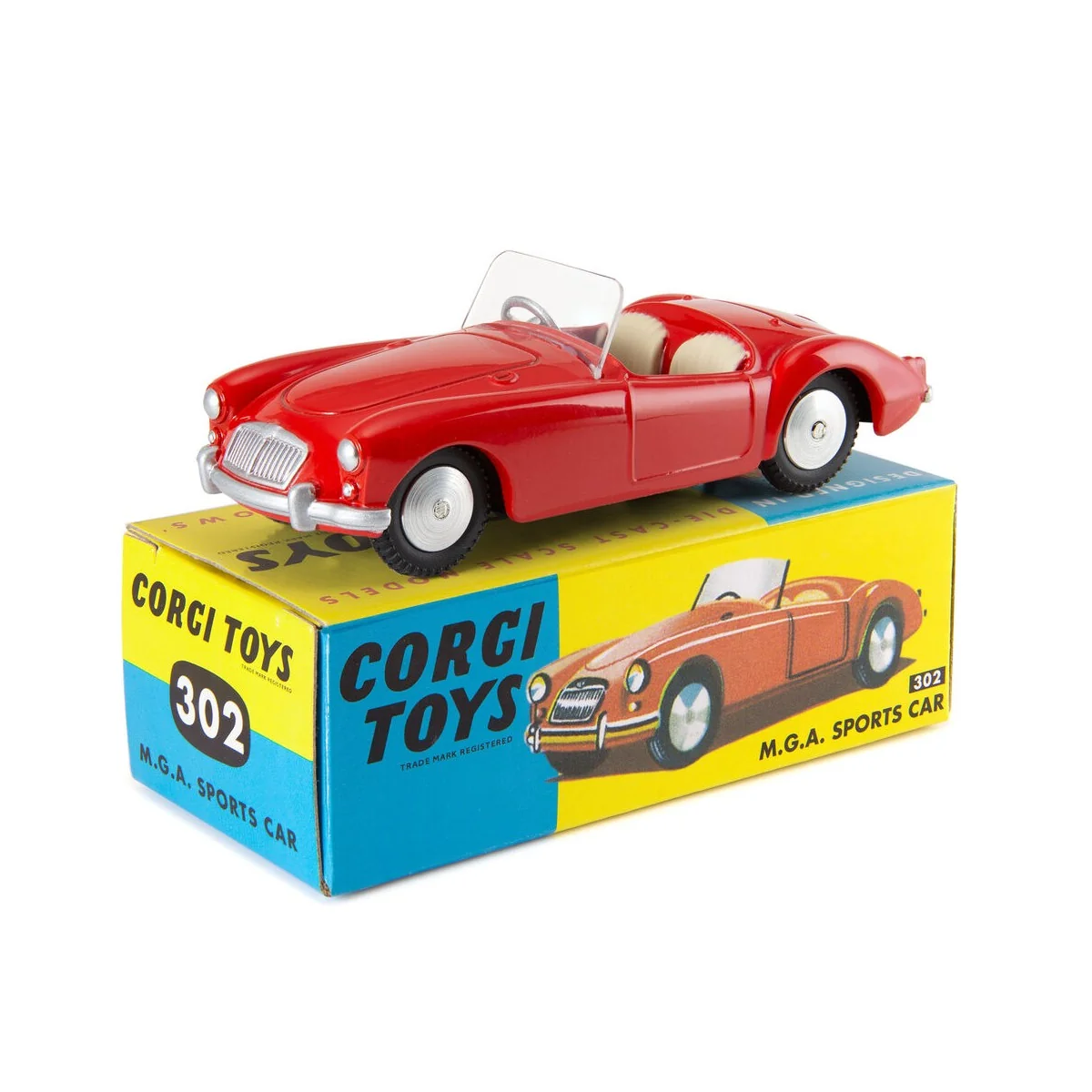 302 - MGA Sports Car White 70th Anniversary Edition - Corgi CD54321088