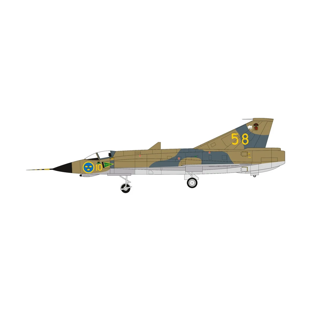 Swedish Air Force 100th Anniversary Set, 1/72 - Airfix A40004