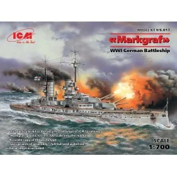 Markgraf (full hull & waterline) WWI German Battleship, 1/700 - ICM...