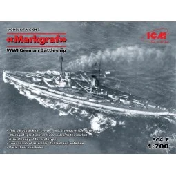 Markgraf (full hull & waterline) WWI German Battleship, 1/700 - ICM... 2