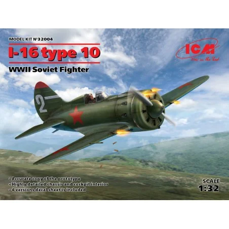 I-16 type 10, WWII Soviet Fighter, 1/32 - ICM 32004