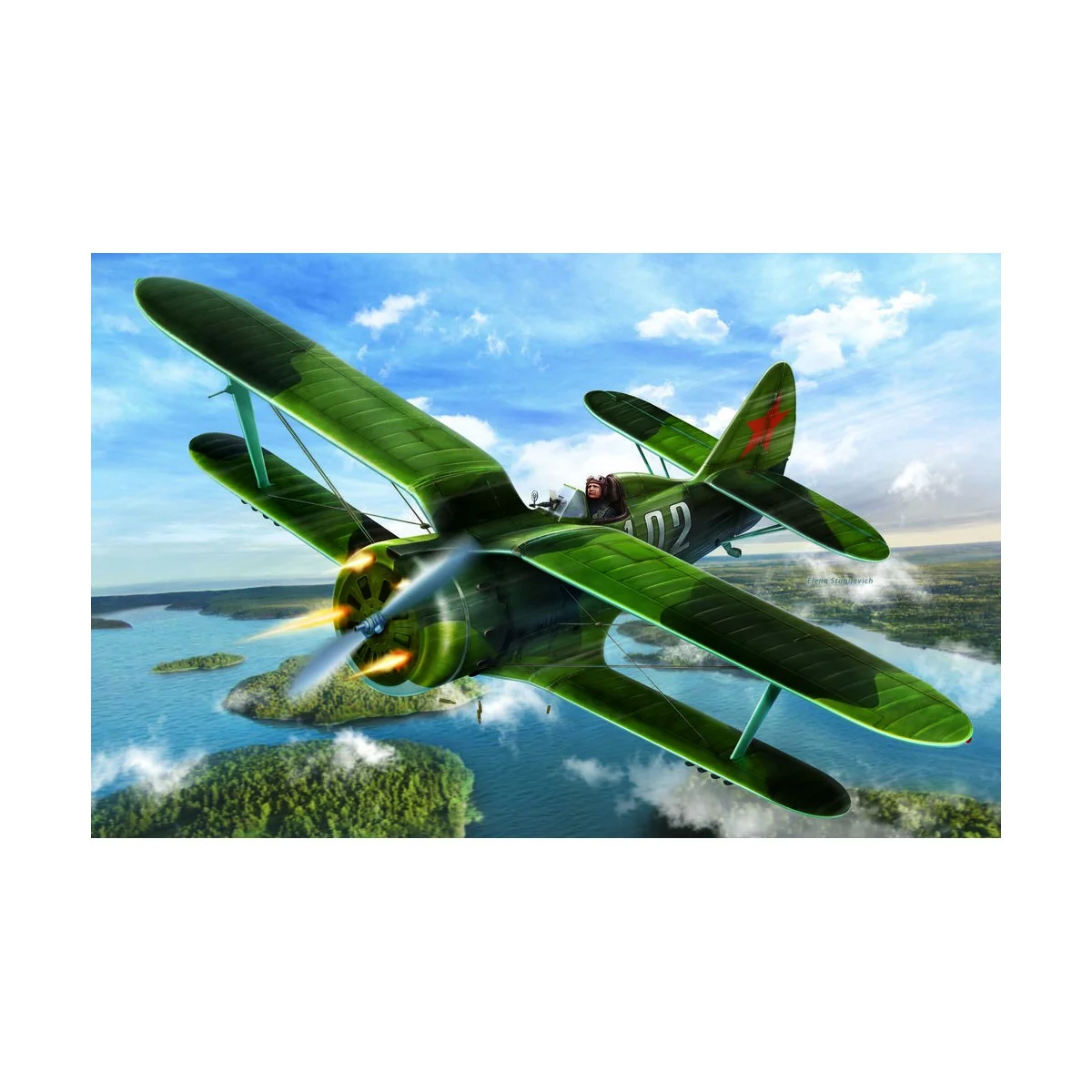 I-153, WWII Soviet Fighter(100% new molds, 1/32 - ICM 32010
