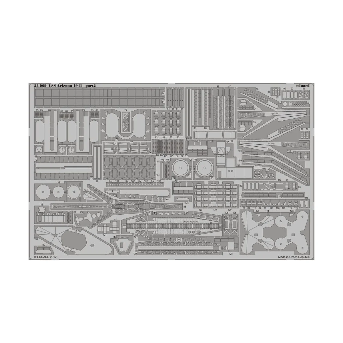 USS Arizona 1941 1/350 for Hobby Boss - Eduard Accessories 53069