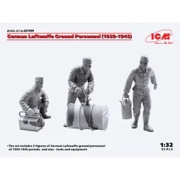 German Luftwaffe Ground Personnel(1939-1945)(3 figures), 1/32 - ICM... 2