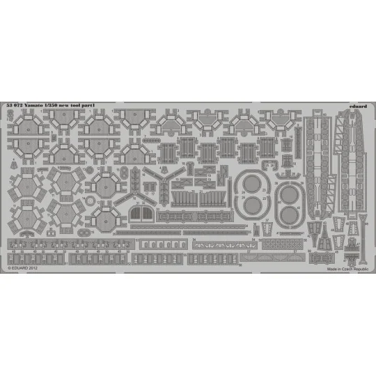 Yamato 1/350 new tool for Tamiya 78025 - Eduard Accessories 53072