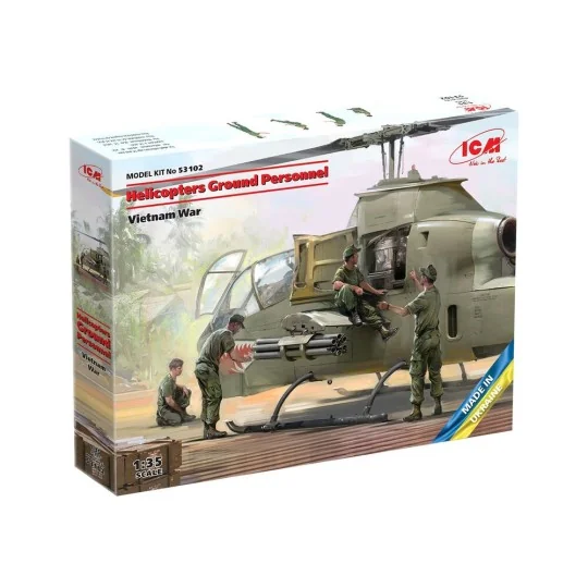 Helicopters Ground Personnel (Vietnam War) (100% new molds), 1/35 -...