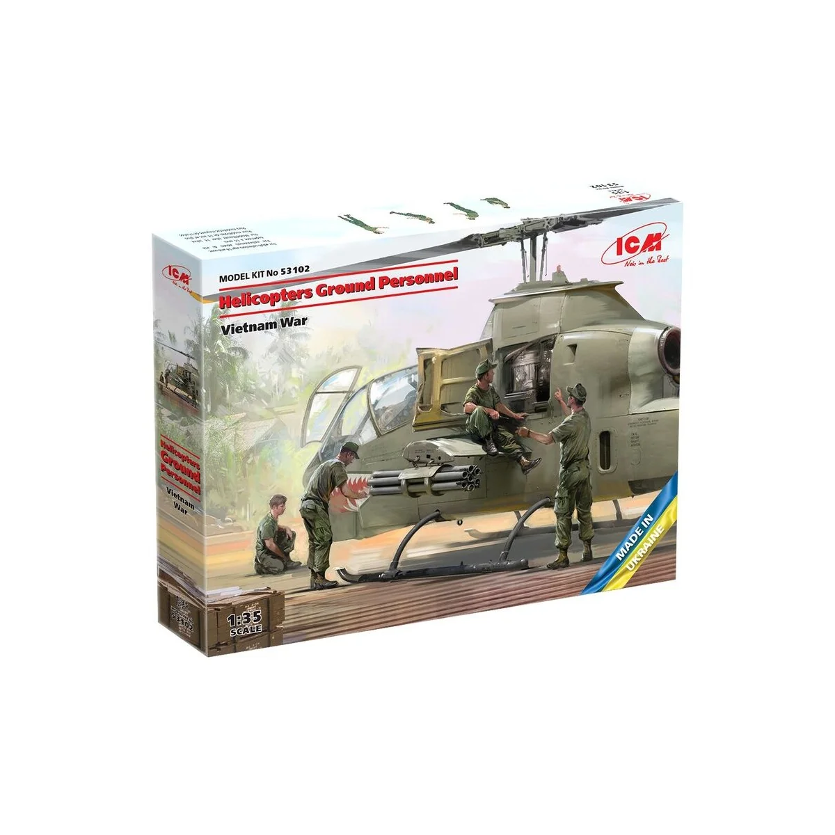 Helicopters Ground Personnel (Vietnam War) (100% new molds), 1/35 -...