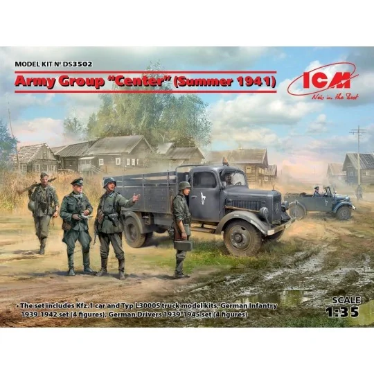 Army Group"Center"(Summer 1941)(Kfz1, Typ L3000S, German Infantry(4...