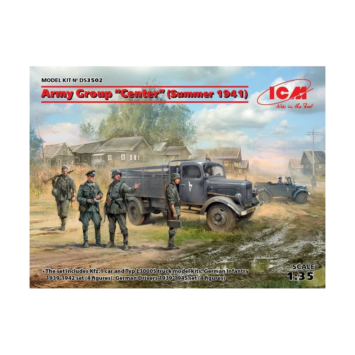 Army Group"Center"(Summer 1941)(Kfz1, Typ L3000S, German Infantry(4...