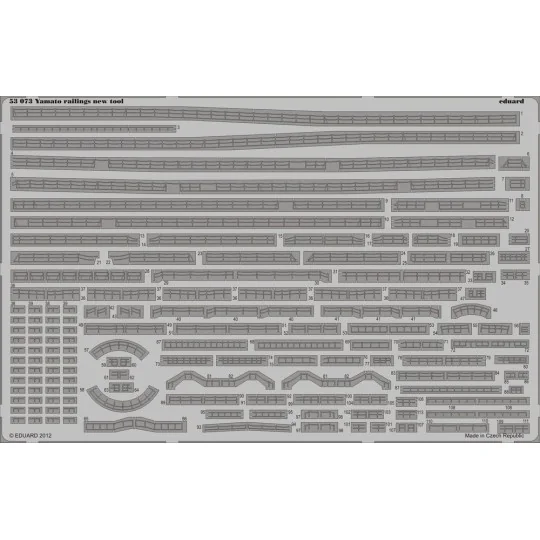 Yamato railings new tool for Tamiya78025 - Eduard Accessories 53073