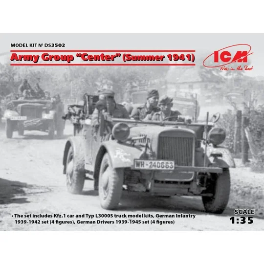 Army Group"Center"(Summer 1941)(Kfz1, Typ L3000S, German Infantry(4...