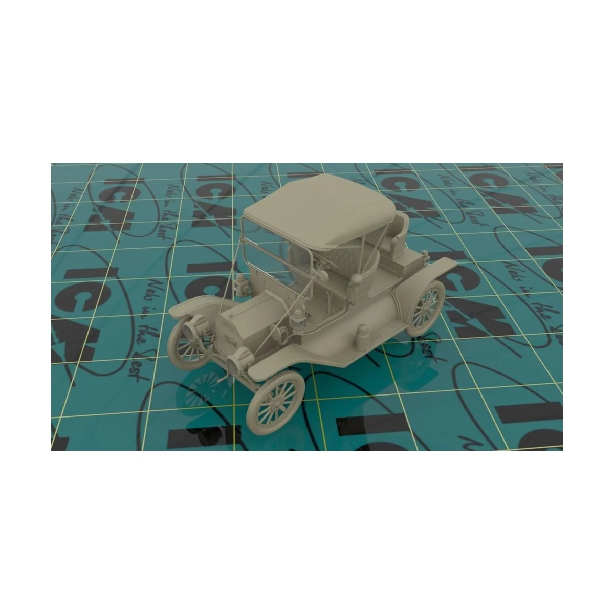Model T 1912 Commercial Roadster, America Car, 1/24 - ICM 24016
