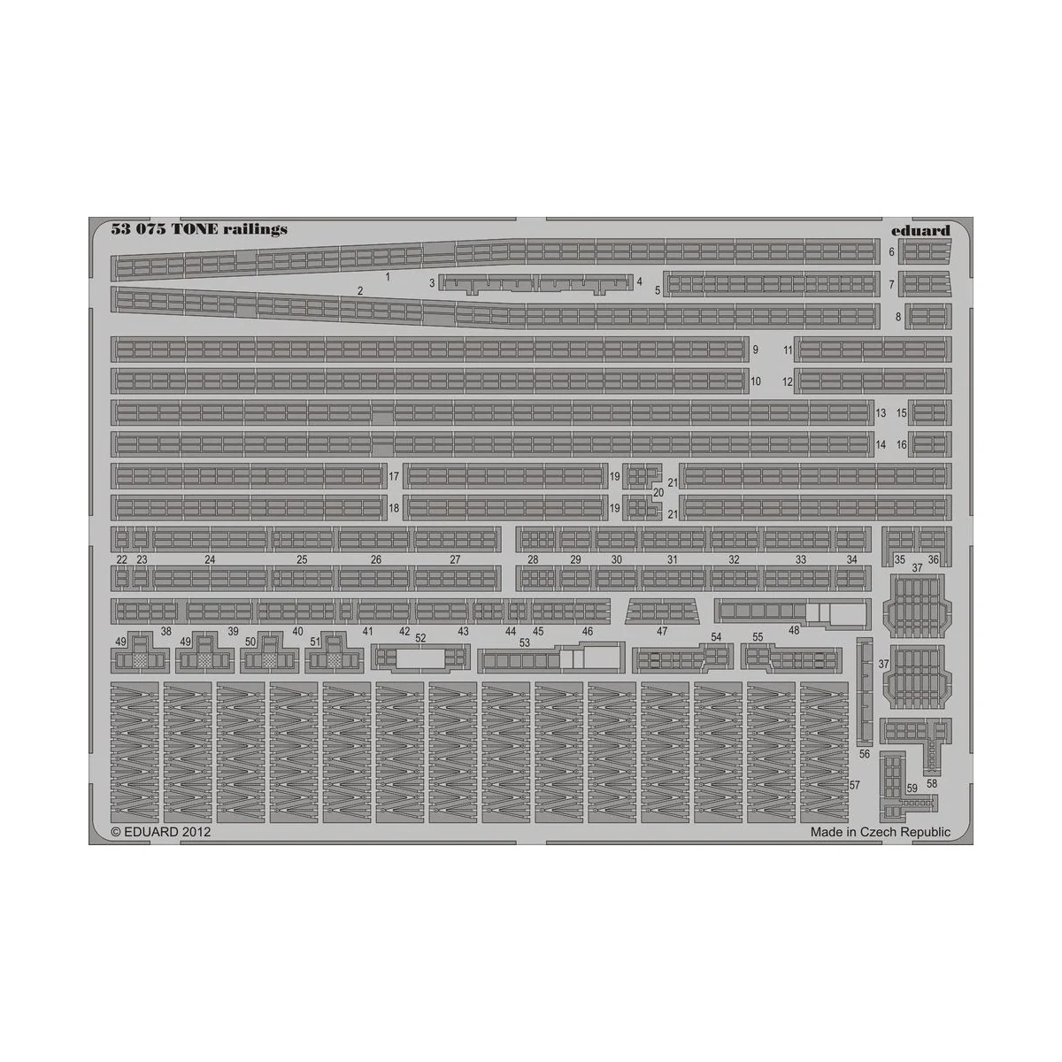 TONE railings for Tamiya, 1/350 - Eduard Accessories 53075 TONE railings for Tamiya, 1/350 - Eduard Accessories 53075