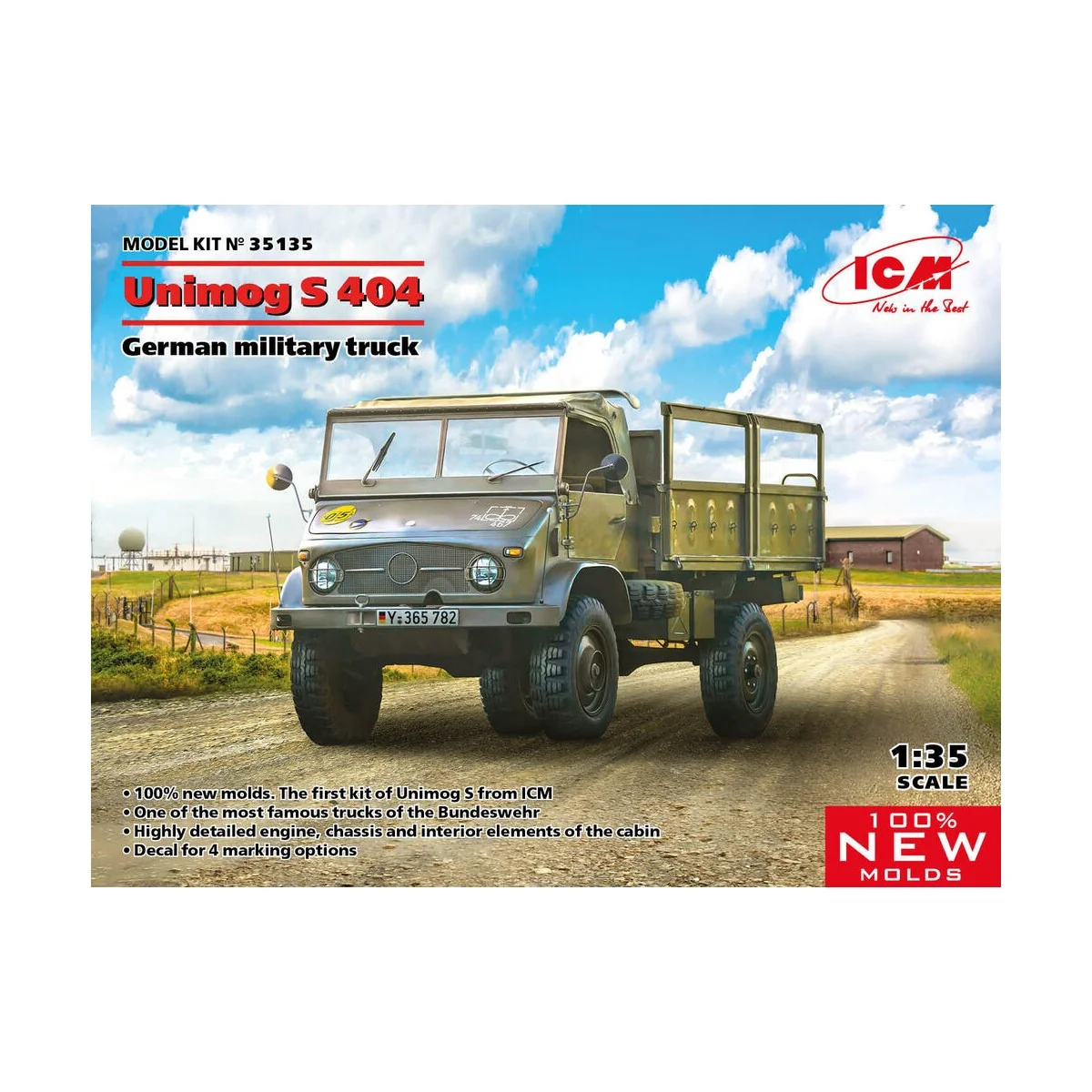 Unimog S 404, German military truck, 1/35 - ICM 35135