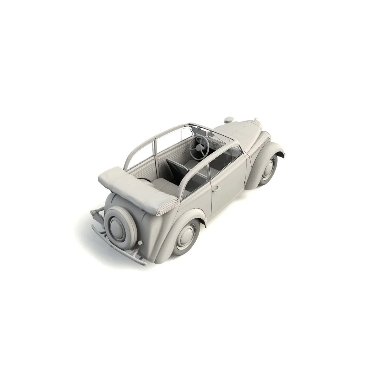 Kadett K38 Cabriolimousine, WWII German Staff Car, 1/35 - ICM 35483