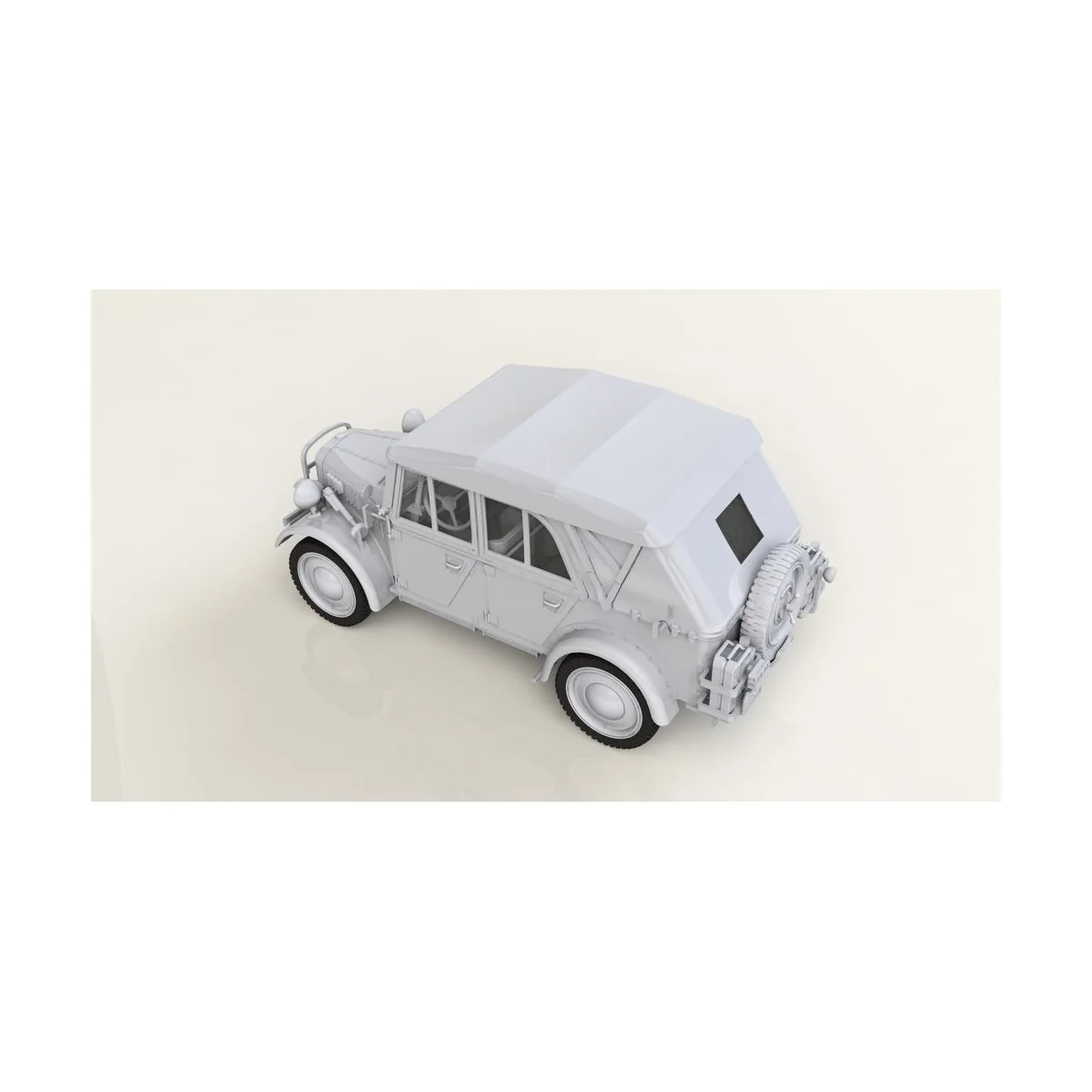 le.gl.Einheitz-Pkw Kfz.1 Soft Top, WWII German Light Personnel Car,...
