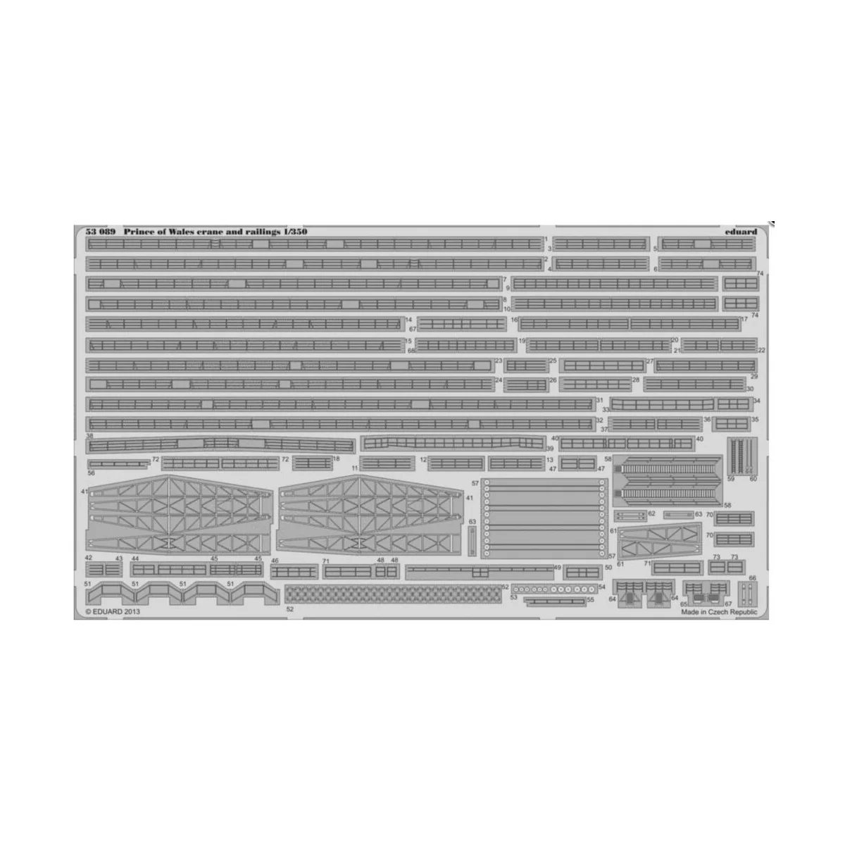 Prince of Wales crans a. railings f. Ta. - Eduard Accessories 53089