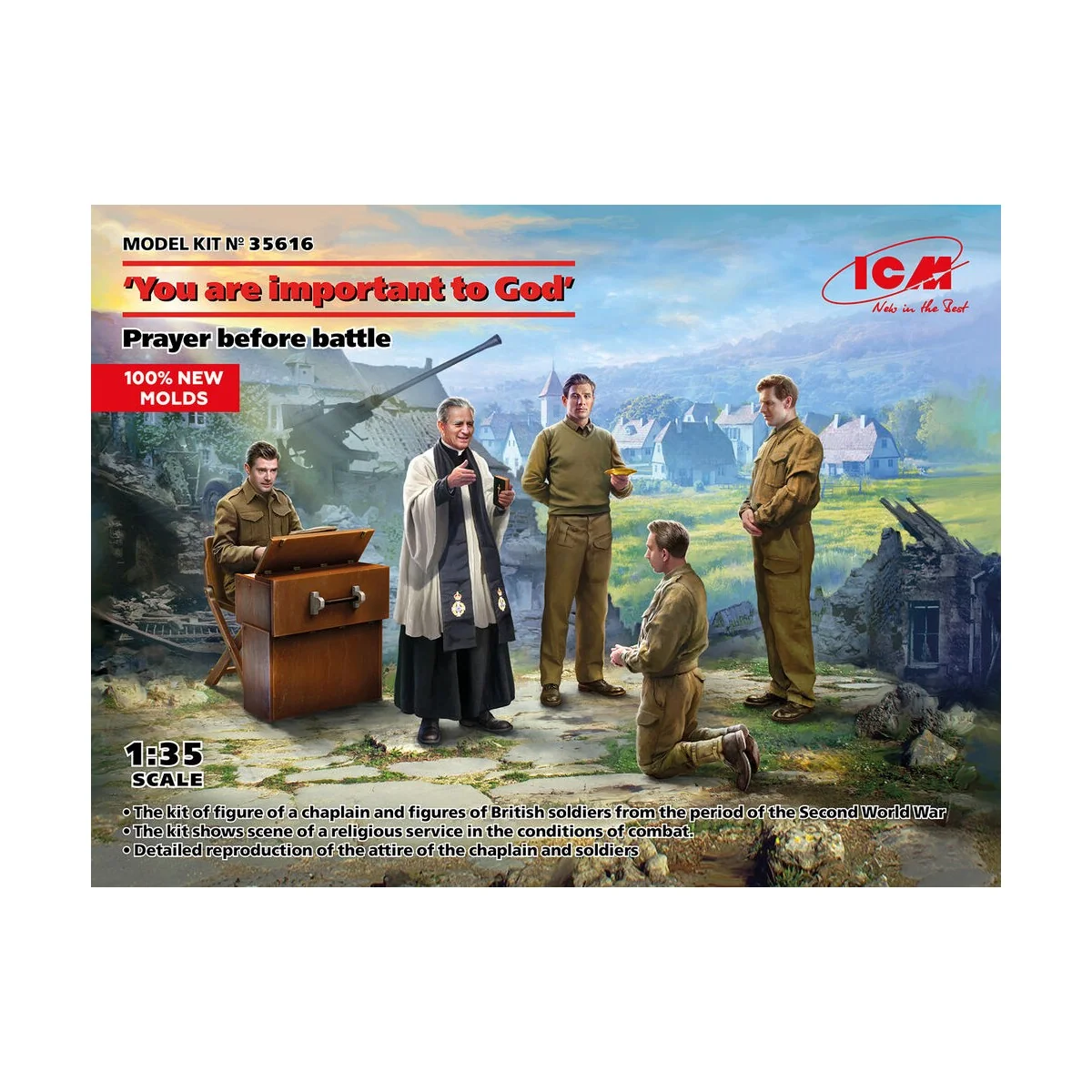 'You are important to God'. Prayer before battle (100% new molds), ...