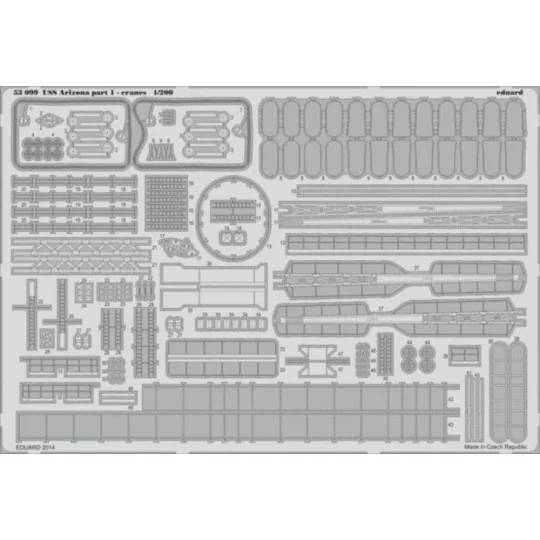 USS Arizona part 1-cranes for Trumpeter, 1/200 - Eduard Accessories... USS Arizona part 1-cranes for Trumpeter, 1/200 - Eduard Accessories...