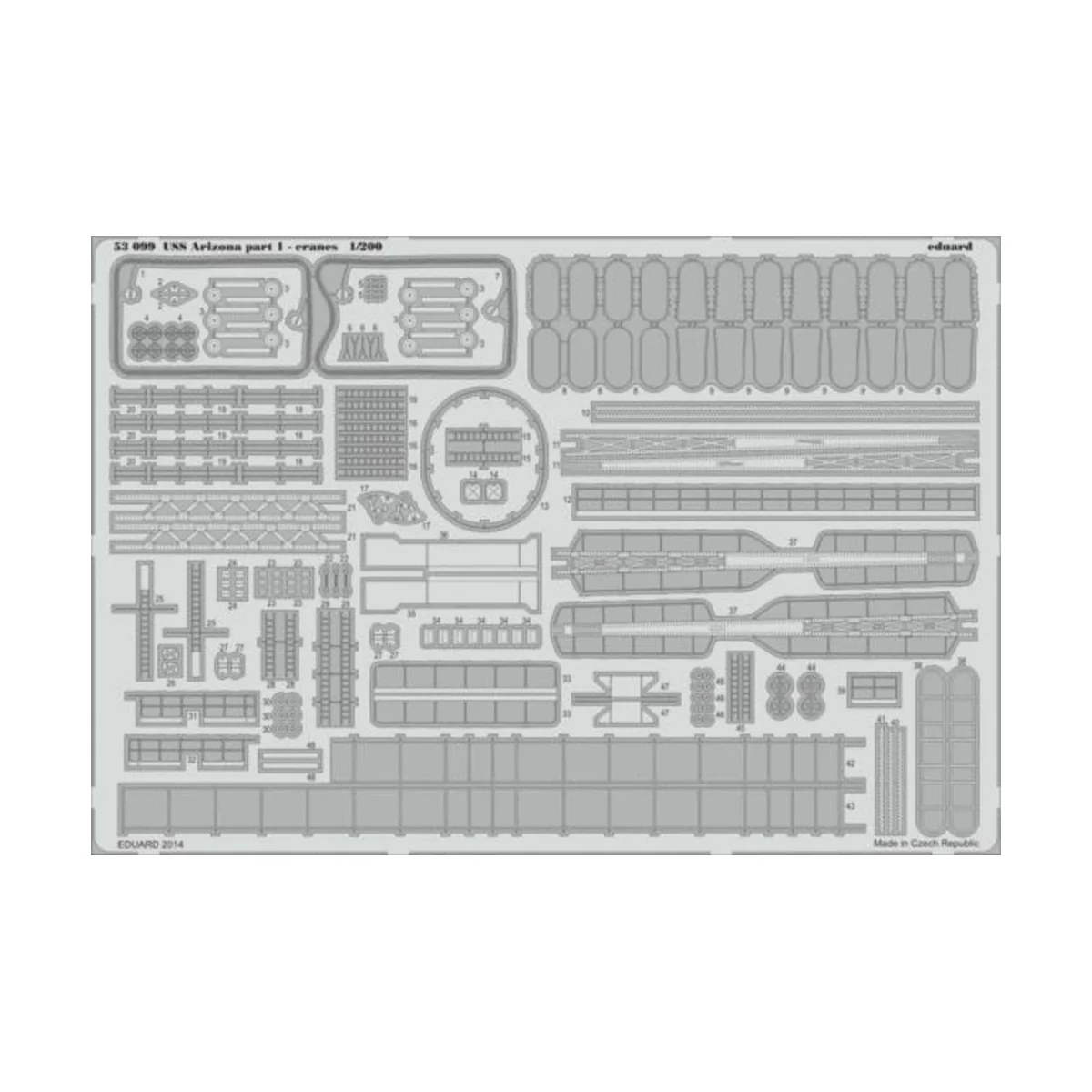 USS Arizona part 1-cranes for Trumpeter, 1/200 - Eduard Accessories... USS Arizona part 1-cranes for Trumpeter, 1/200 - Eduard Accessories...