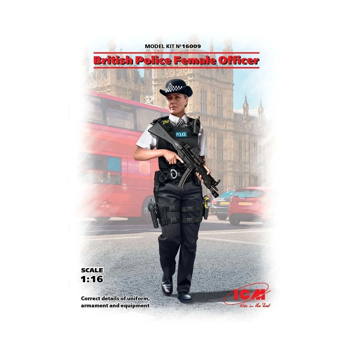 British Police Female Officer, 1/16 - ICM 16009