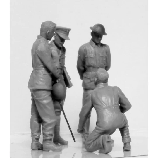 WWI British Tank Crew (4 figures), 1/35 - ICM 35708