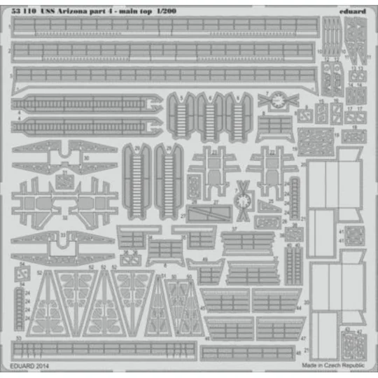 USS Arizona part 4-main top for Trumpete, 1/200 - Eduard Accessorie...