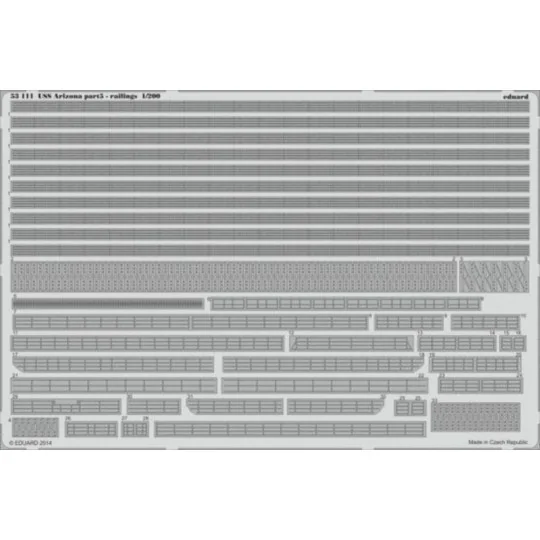 USS Arizona part 5-railings for Trumpete, 1/200 - Eduard Accessorie...