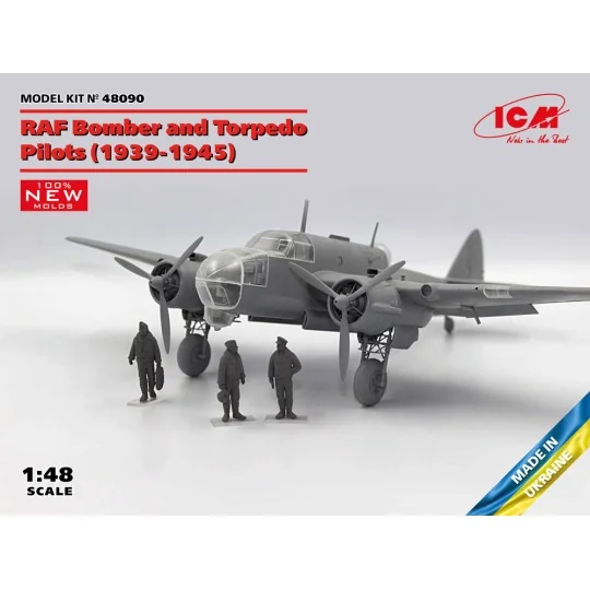 RAF Bomber and Torpedo Pilots (1939-1945) (100% new molds), 1/48 - ...