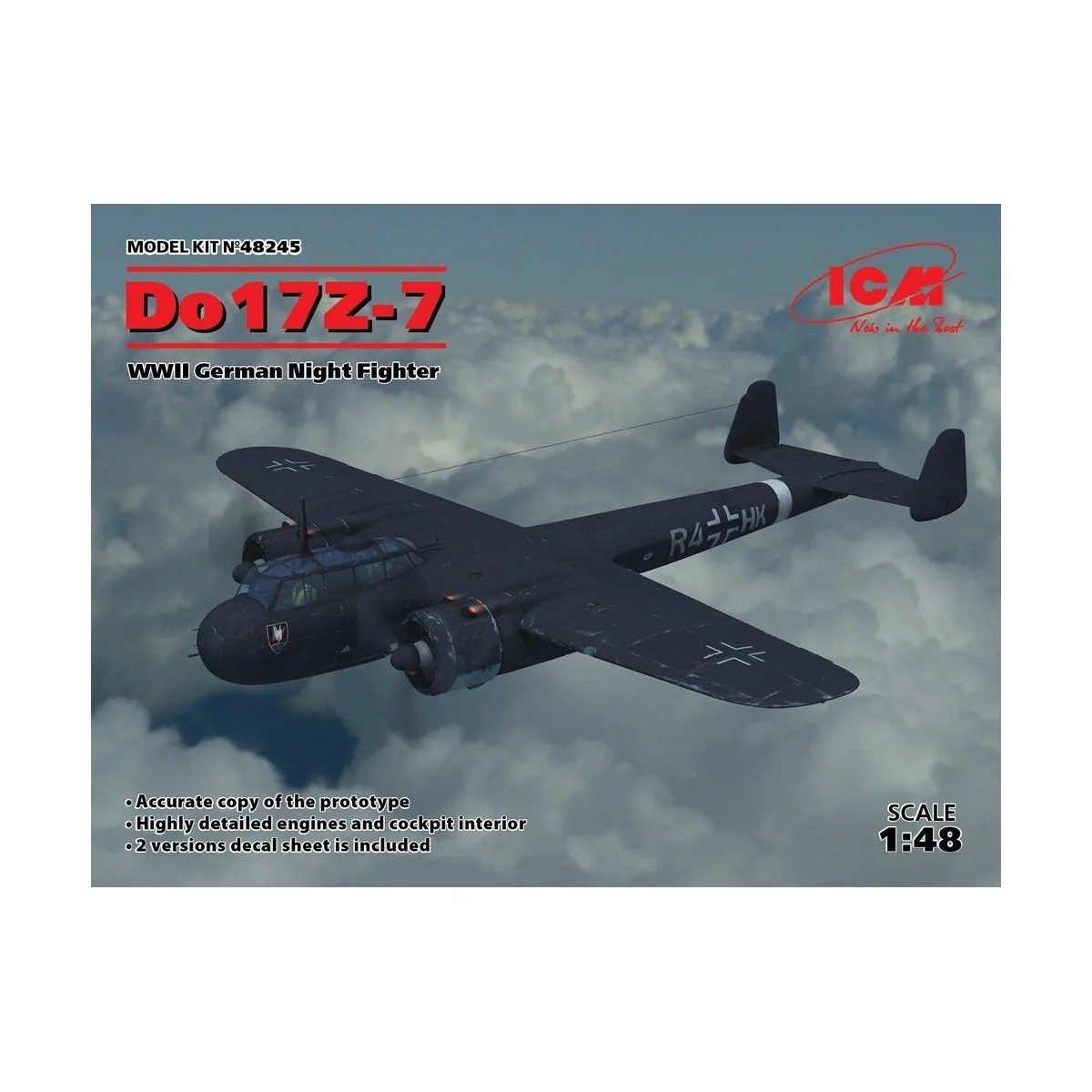 Do 17Z-7, WWII German Night Fighter, 1/48 - ICM 48245
