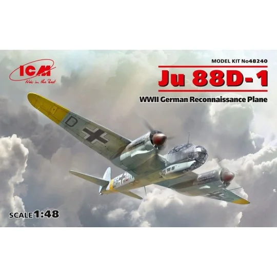 Ju 88D-1, WWII German ReconnaissancePlane, 1/48 - ICM 48240