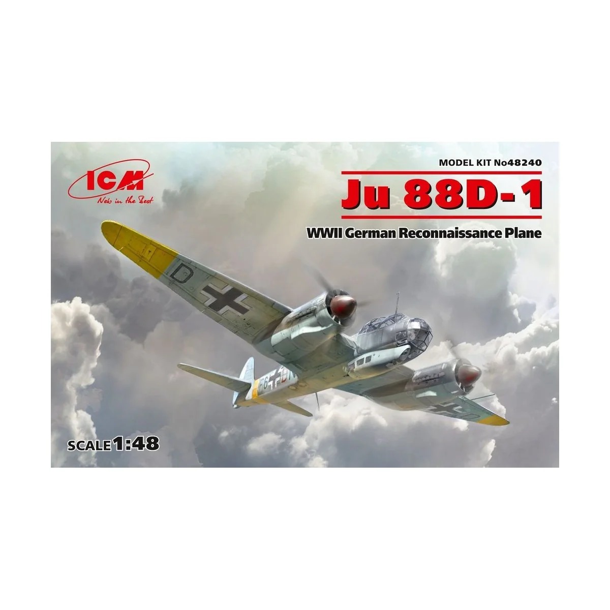 Ju 88D-1, WWII German ReconnaissancePlane, 1/48 - ICM 48240