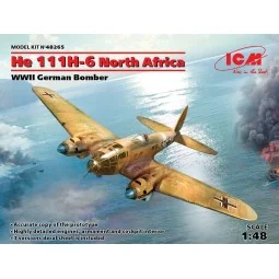 He 111H-6 North Africa, WWII German Bombe Limited, 1/48 - ICM 48265