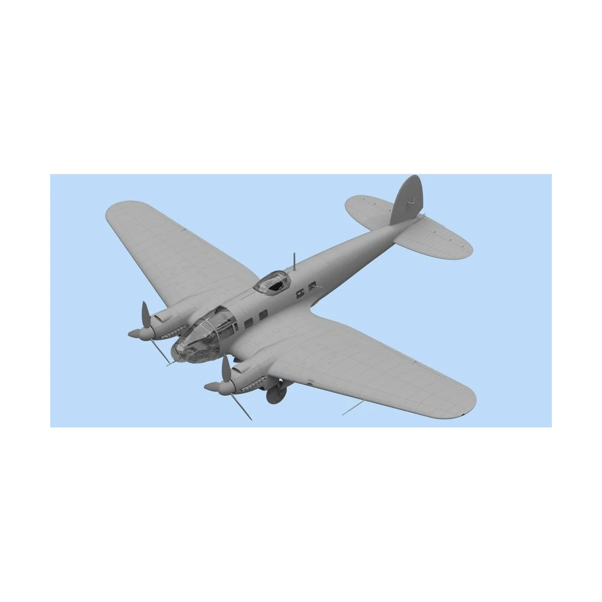 He 111H-6 North Africa, WWII German Bombe Limited, 1/48 - ICM 48265