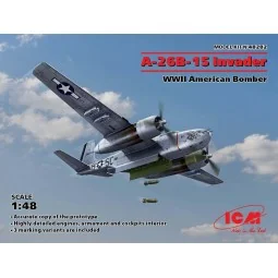 A-26B-15 Invader, WWII American Bomber, 1/48 - ICM 48282