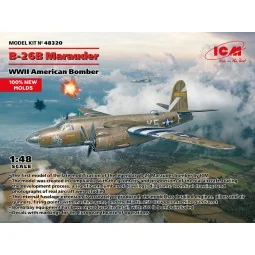 B-26B Marauder, WWII American Bomber (100% new molds), 1/48 - ICM 4...