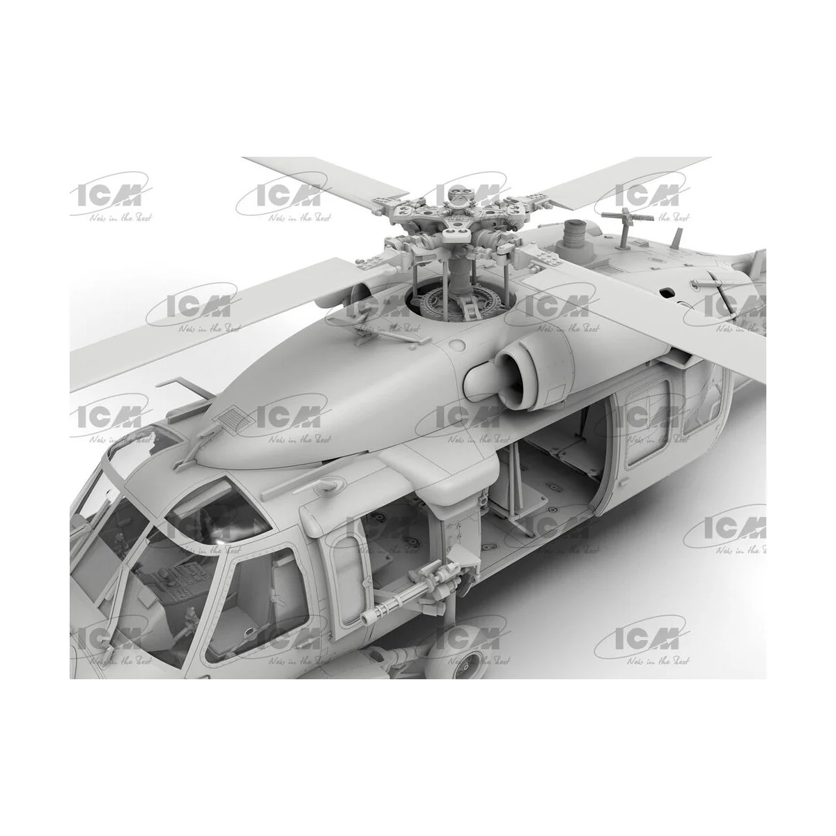 MH-60L Black Hawk, US Special Forces Helicopter (100% new molds), 1...