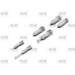 WWII German Aircraft Armament (100% new molds), 1/48 - ICM 48408 2