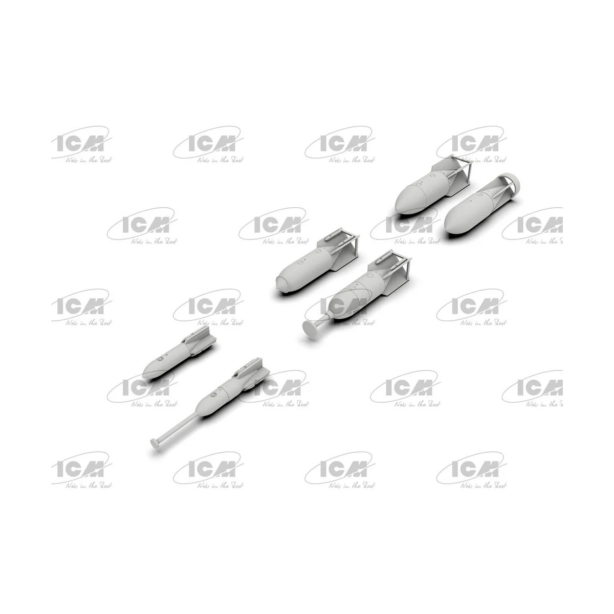 WWII German Aircraft Armament (100% new molds), 1/48 - ICM 48408