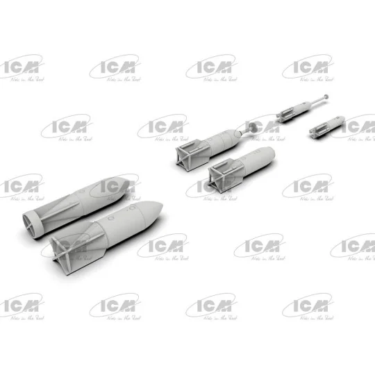 WWII German Aircraft Armament (100% new molds), 1/48 - ICM 48408