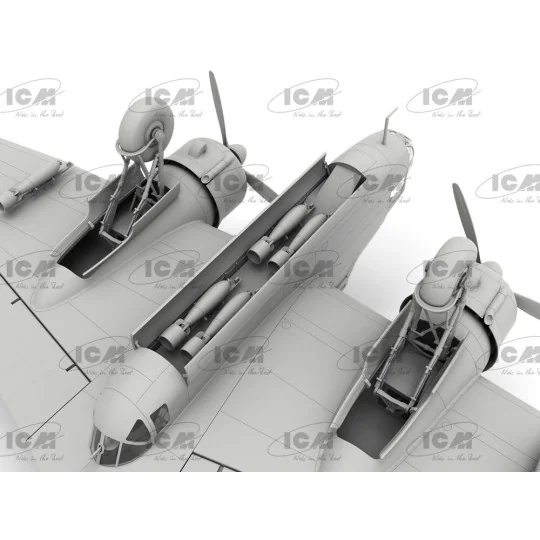HP.52 Hampden B.Mk.I WWII British bomber (100% new molds), 1/48 - I...
