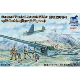 German Tactical Assault Glider DFS 230 B-1 w/Fallschirmjäger (4 Fig...