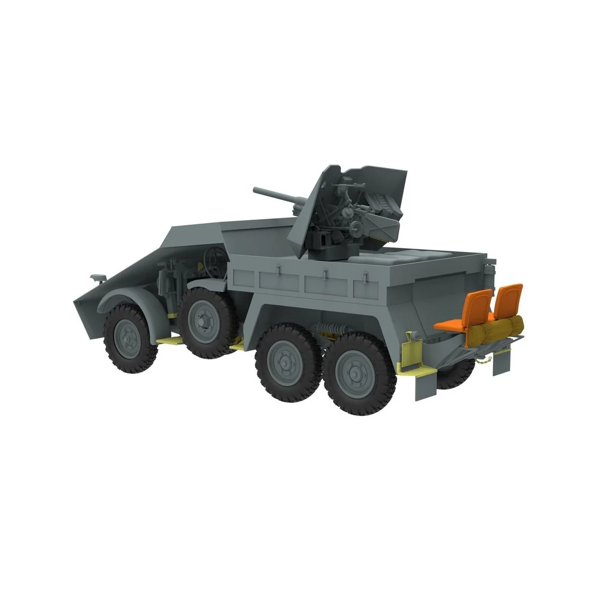Armored Krupp Protze Kfz.69 with 3.7cm Pak 36 (late version), 1/35 ...