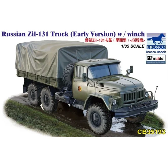 Russian Zil-131 Truck (Early Version) w/winch, 1/35 - Bronco Models...
